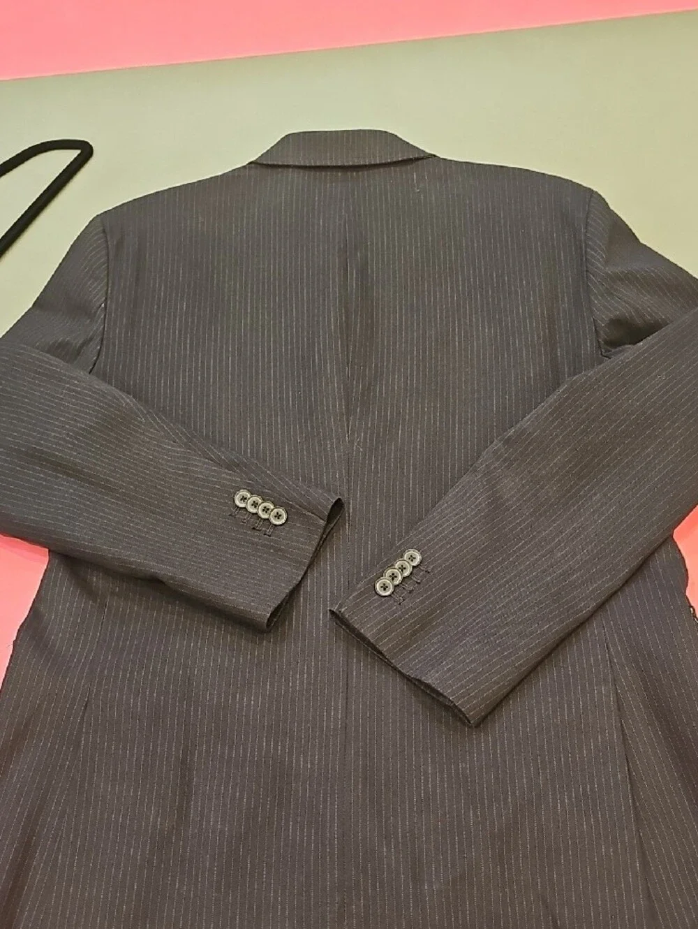 Banana Republic Men's Dark Pinstripe Blazer